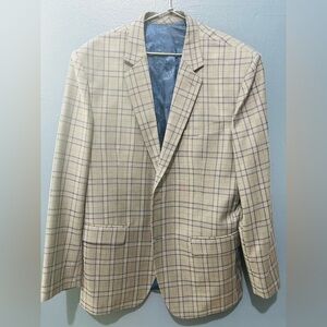 Men's Grey Plaid Blazer